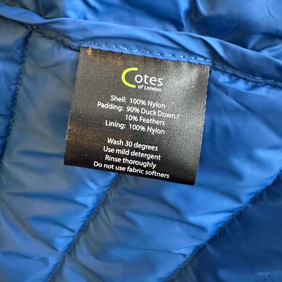 Cotes of London shirt puffer jacket Vibrant Blue Women's Puffer Jacket - Picture 13 of 15